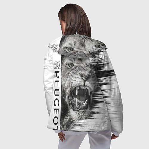 Женская ветровка Peugeotlion / 3D-Белый – фото 4