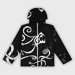 Женская ветровка ТАТУИРОВКА ДРАКЕНА WHITE AND BLACK