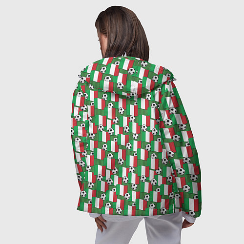 Женская ветровка Италия футбол / 3D-Белый – фото 4