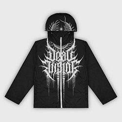 Ветровка с капюшоном женская DEAD INSIDE, Сороконожка, цвет: 3D-белый