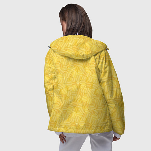 Женская ветровка Золотые Монеты Money / 3D-Белый – фото 4