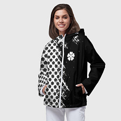 Ветровка с капюшоном женская Манга чёрный клевер, цвет: 3D-белый — фото 2