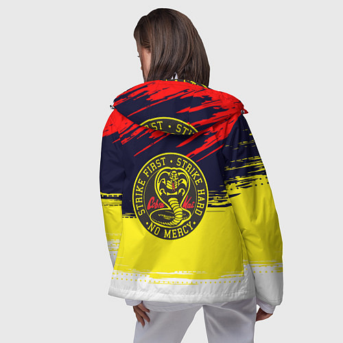 Женская ветровка Кобра кай Cobra Kai спина / 3D-Белый – фото 4