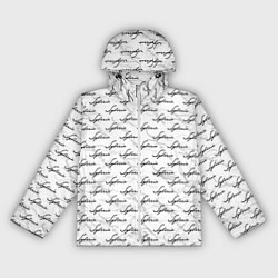 Ветровка с капюшоном женская Syberia Logo Pattern, цвет: 3D-белый