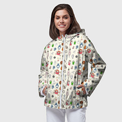 Ветровка с капюшоном женская Ghibli Аll, цвет: 3D-белый — фото 2