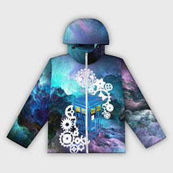 Ветровка с капюшоном женская Доктор Кто Машина Таргис, цвет: 3D-белый