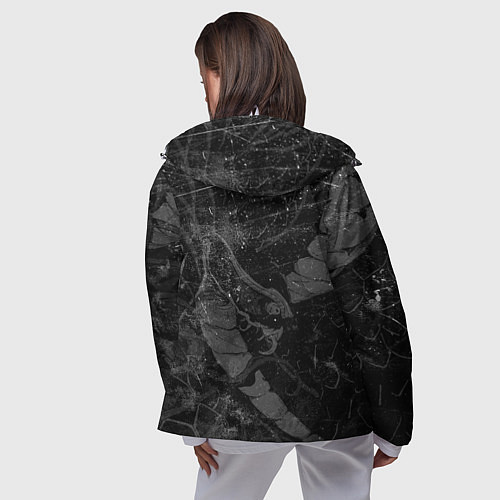 Женская ветровка Токийский Гуль Канеки Кен ЧБ / 3D-Белый – фото 4