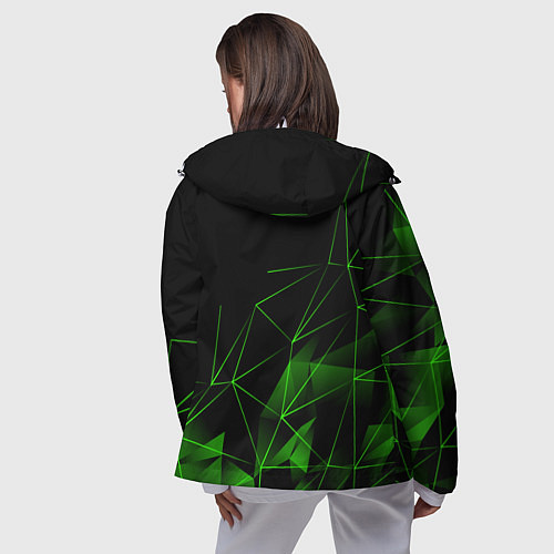 Женская ветровка Шкода, Skoda, Геометрия / 3D-Белый – фото 4