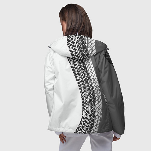 Женская ветровка Mercedes-Benz дрифт / 3D-Белый – фото 4