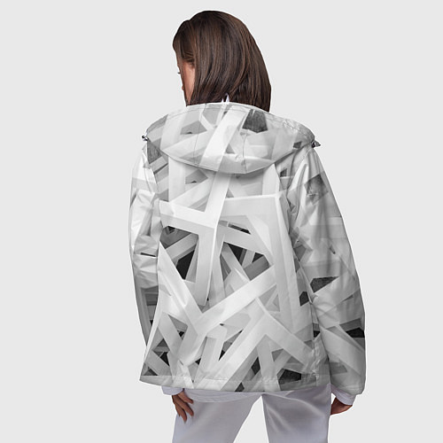 Женская ветровка БЕЛЫЙ АРХИТЕКТОР / 3D-Белый – фото 4