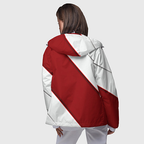 Женская ветровка Honda - Red sport / 3D-Белый – фото 4