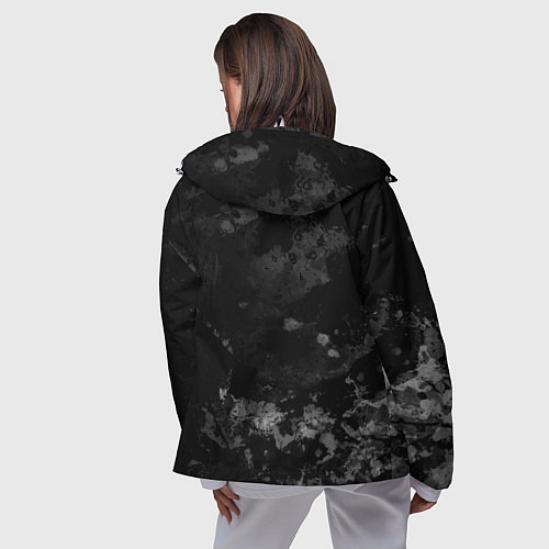 Женская ветровка Ford, Форд, Серый фон / 3D-Белый – фото 4