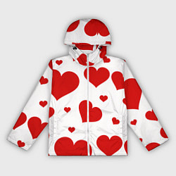 Женская ветровка Красные сердечки Heart