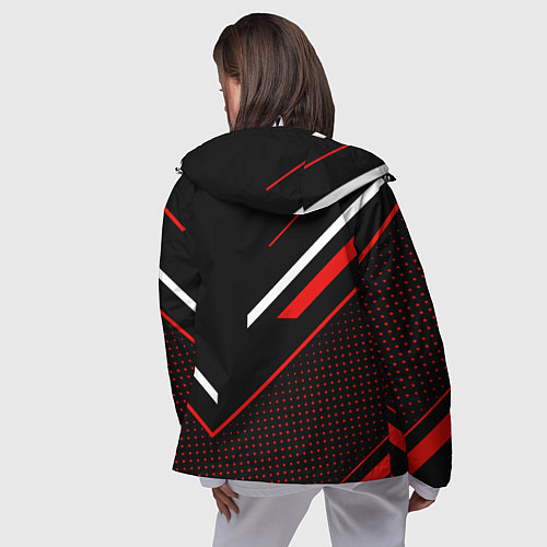 Женская ветровка Митсубиси, Mitsubishi Спорт / 3D-Белый – фото 4