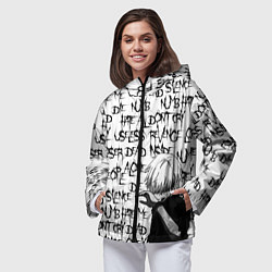 Ветровка с капюшоном женская DEAD INSIDE 1000-7, цвет: 3D-черный — фото 2