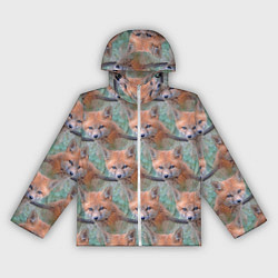 Женская ветровка Лисица паттерн