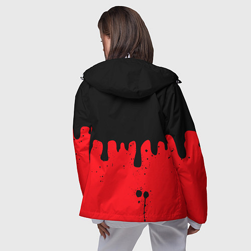 Женская ветровка Chicago Bulls Чикаго Буллз Логотип / 3D-Белый – фото 4