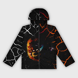 Ветровка с капюшоном женская КЛИНОК РАССЕКАЮЩИЙ ДЕМОНОВ Зеницу Агацума, цвет: 3D-черный
