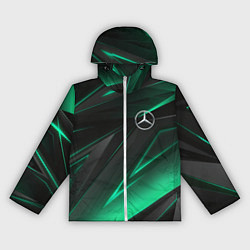 Ветровка с капюшоном женская MERCEDES-BENZ AMG NEON STRIPES PETRONAS, цвет: 3D-белый