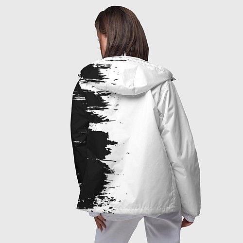 Женская ветровка РОССИЙСКАЯ ИМПЕРИЯ - ГЕРБ Краски / 3D-Белый – фото 4