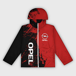 Ветровка с капюшоном женская OPEL ОПЕЛЬ ДВА ЦВЕТА, цвет: 3D-белый