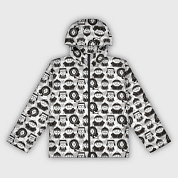 Ветровка с капюшоном женская Южный парк - персонажи South Park, цвет: 3D-черный