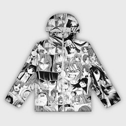 Ветровка с капюшоном женская Когда плачут цикады pattern, цвет: 3D-белый