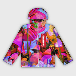 Женская ветровка Красочный летний цветочный паттерн Summer color pa