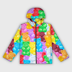 Женская ветровка Мармеладные мишки разноцветные