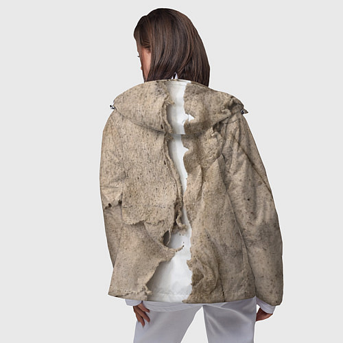 Женская ветровка Только для Италии Мешковина Рваньё Only for Italy / 3D-Белый – фото 4