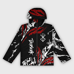 Ветровка с капюшоном женская BERSERK BLACK MASK - БЕРСЕРК ЧЁРНАЯ МАСКА, цвет: 3D-черный