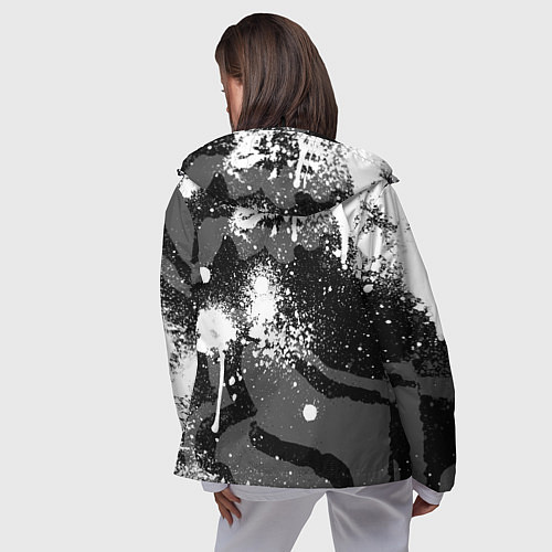 Женская ветровка FOX RACING - МОТОКРОСС БРЫЗГИ / 3D-Черный – фото 4