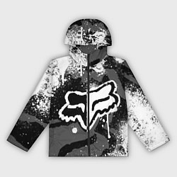 Ветровка с капюшоном женская FOX RACING - МОТОКРОСС БРЫЗГИ, цвет: 3D-черный