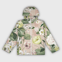 Ветровка с капюшоном женская Цветы Свадебный Букет, цвет: 3D-белый