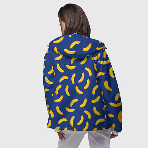 Женская ветровка Banana style Банана стайл, веселый банановый патте / 3D-Белый – фото 4
