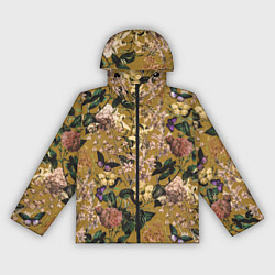 Женская ветровка Цветы Астры и Гибискусы