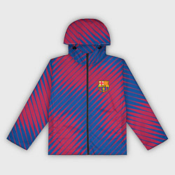 Ветровка с капюшоном женская Fc barcelona барселона fc абстракция, цвет: 3D-черный