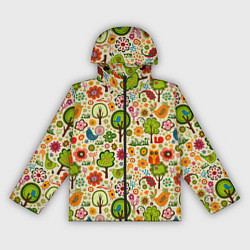 Женская ветровка COLORED FOREST ANIMALS