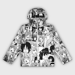 Ветровка с капюшоном женская Log Horizon pattern, цвет: 3D-белый