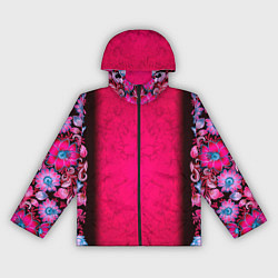 Женская ветровка Розовый в цветах