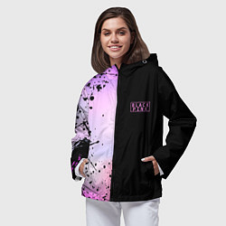 Ветровка с капюшоном женская BLACKPINK HALF COLORS, цвет: 3D-черный — фото 2