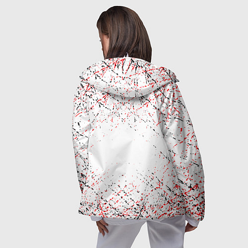 Женская ветровка Ac milan logo / 3D-Белый – фото 4