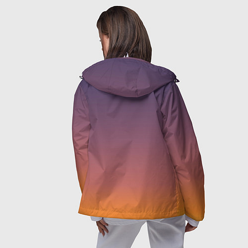 Женская ветровка Sunset Gradient / 3D-Белый – фото 4