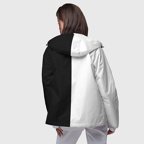 Женская ветровка СОВЕТСКИЙ СОЮЗ - СЕРП И МОЛОТ - Черно-белое / 3D-Черный – фото 4