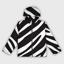 Ветровка с капюшоном женская Анималистичный рисунок зебра, цвет: 3D-черный