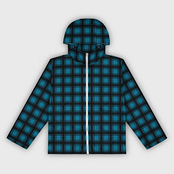 Женская ветровка Black and blue plaid