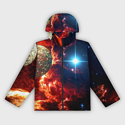 Женская ветровка Яркая звезда в космическом пространстве