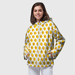 Ветровка с капюшоном женская Ути белый, цвет: 3D-белый — фото 2