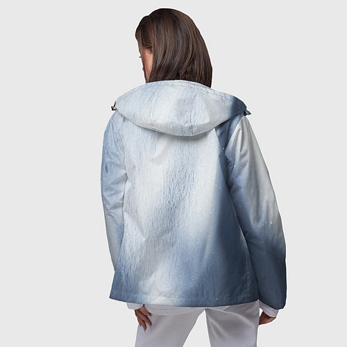 Женская ветровка Абстрактный пепел - Серый / 3D-Черный – фото 4