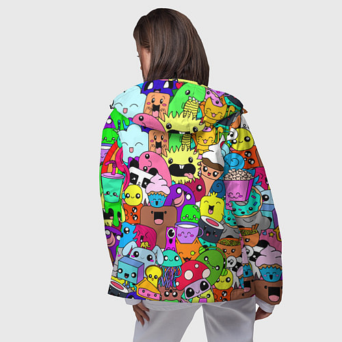 Женская ветровка Монстрики Nastiprazdnik / 3D-Черный – фото 4